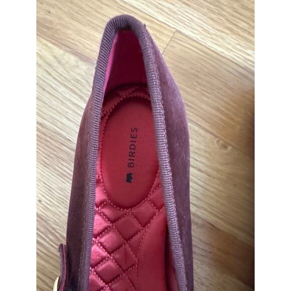 Birdies Hummingbird Mary Jane Flats Burgundy Maroon Size 11 - Picture 2 of 6